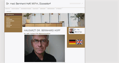 Desktop Screenshot of hausarzt-dr-hoff.de