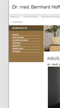 Mobile Screenshot of hausarzt-dr-hoff.de